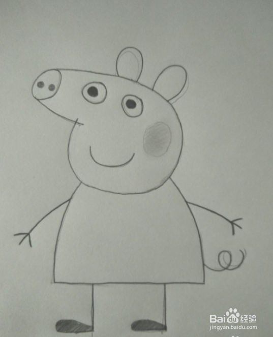 小猪佩奇简笔画