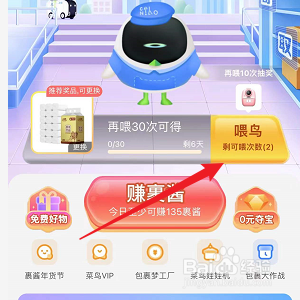 菜鸟裹裹怎么喂小鸟