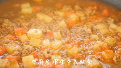 低难度的番茄牛肉土豆盖浇饭