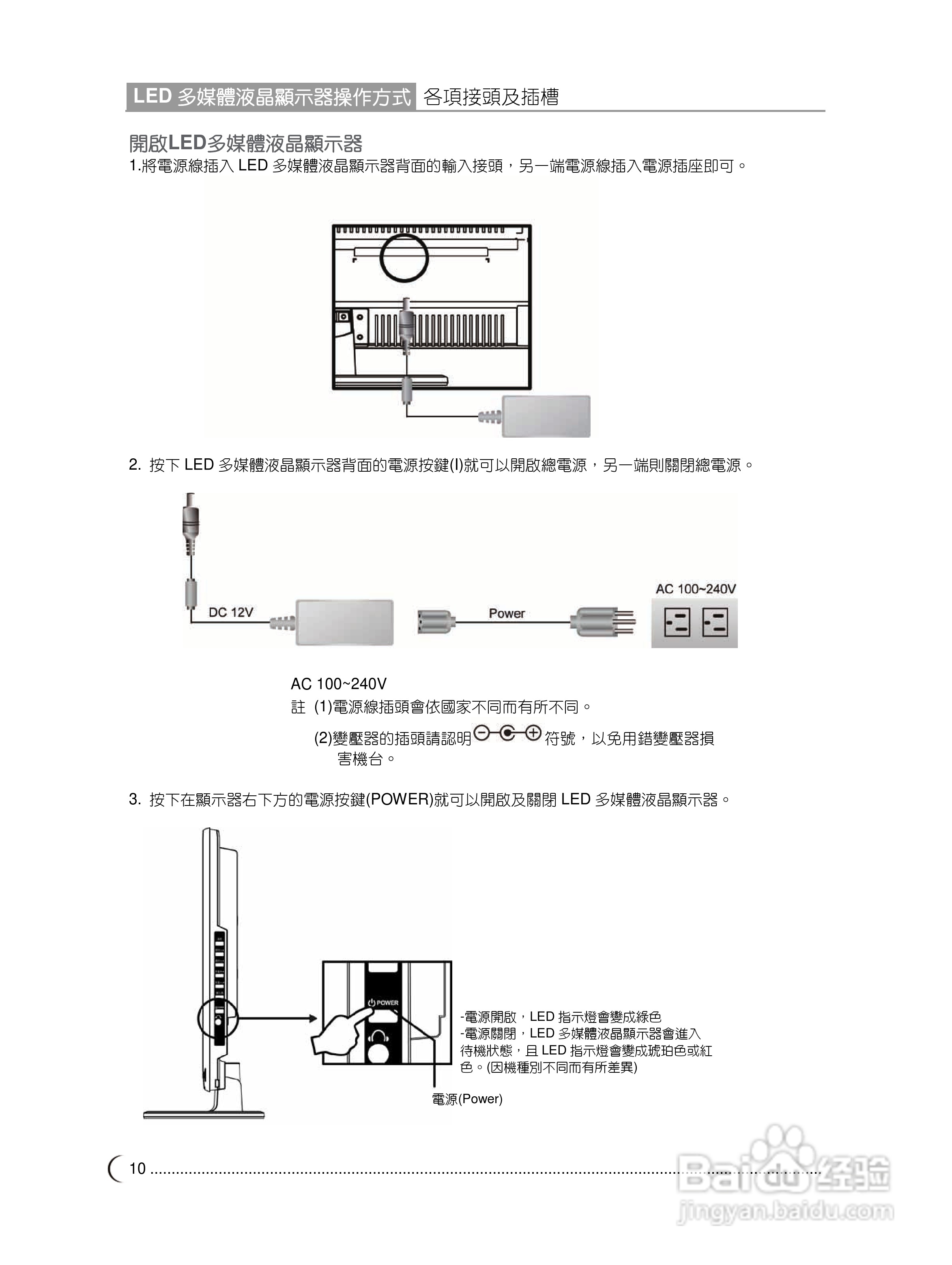 奇美多媒体液晶显示器TL-24L6000T型使用说明书:[2]