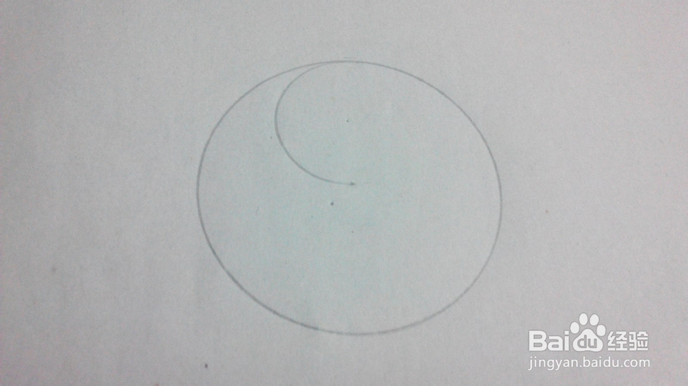 怎样用圆规画太极图