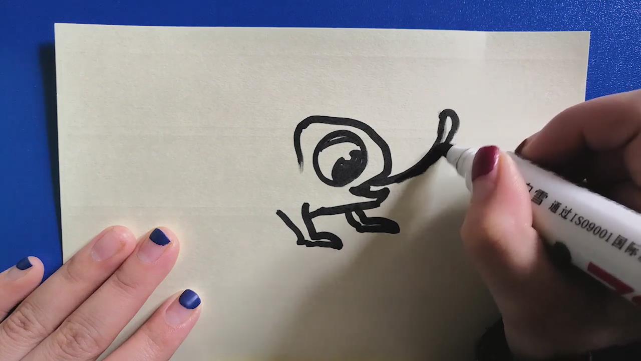 卡通变色龙怎样画？