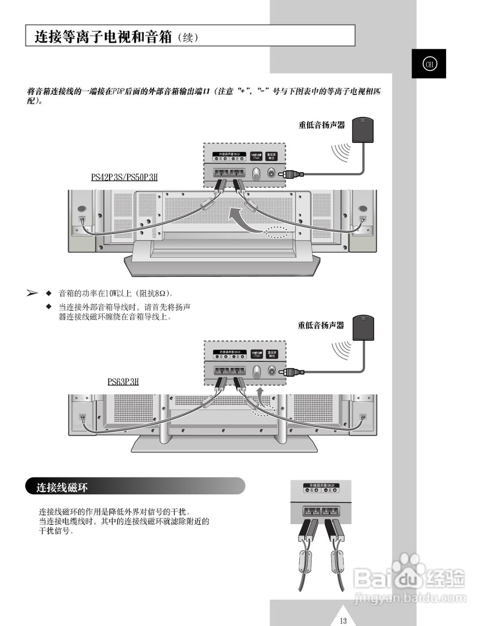 三星PS-42P3S等离子彩电使用说明书:[2]