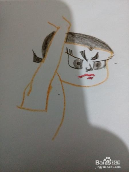 彩笔画葫芦娃