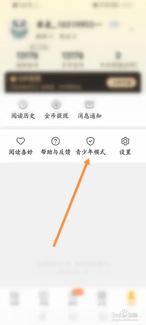 熊猫免费小说怎样开启青少年模式