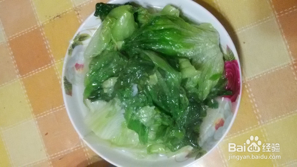 家常蒜泥生菜的做法