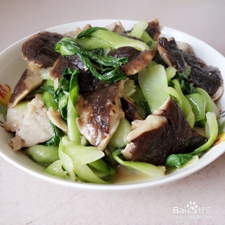 香菇炒油菜怎么做