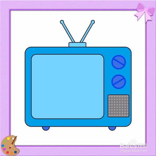 电视机的简笔画怎么画?