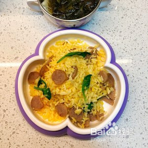 黄金蛋炒饭的制作