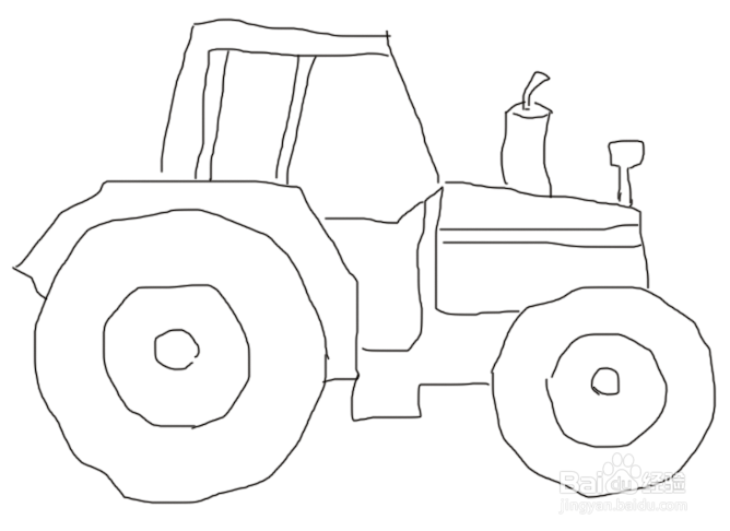 photoshop画拖拉机