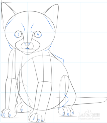 如何画一只可爱的小猫