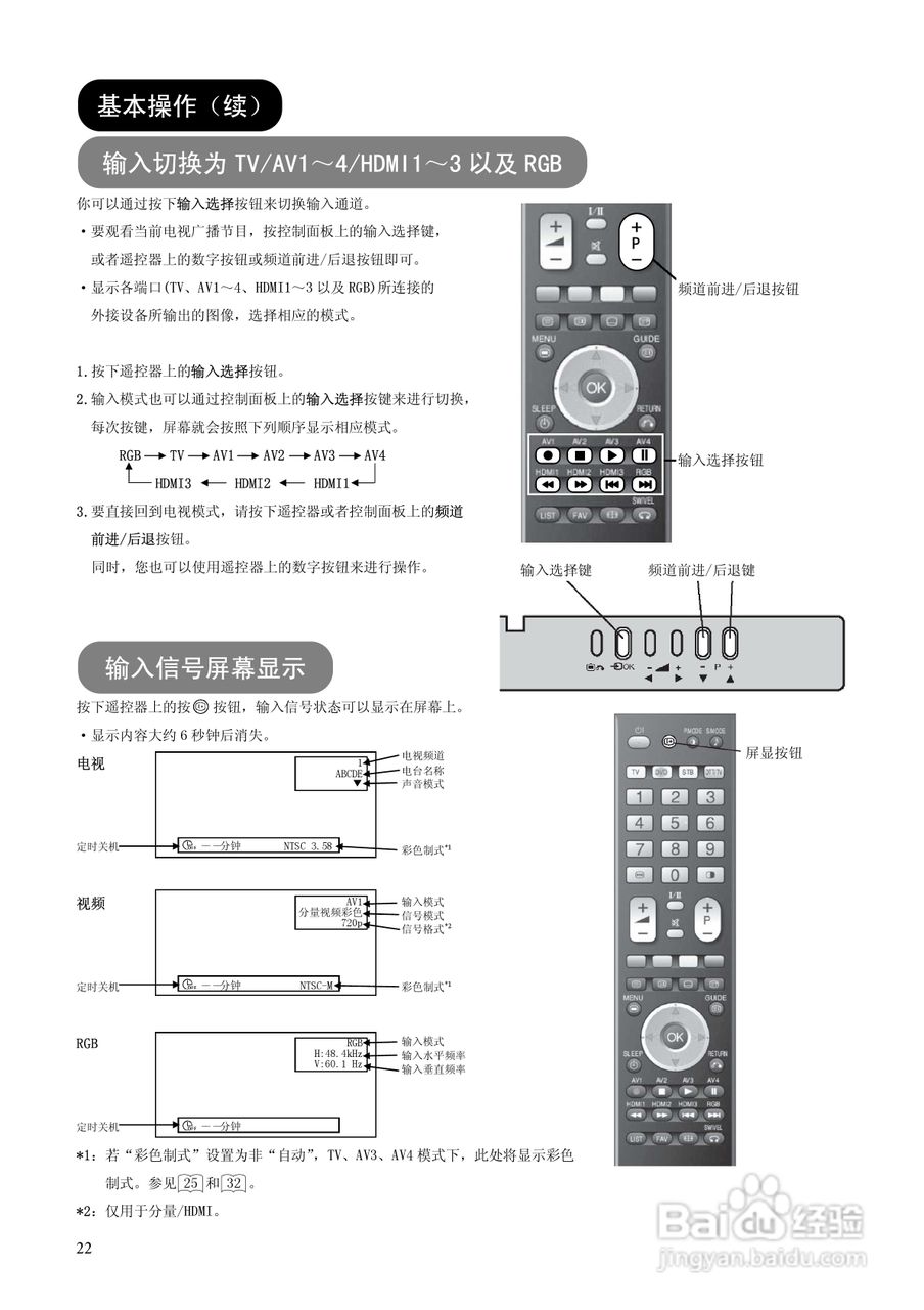 日立等离子彩色电视机P60X101C型使用说明书:[3]