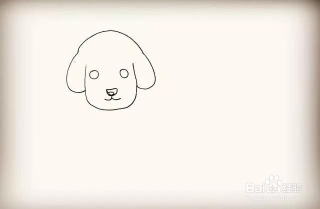 可爱的卡通小狗简笔画怎么画呢
