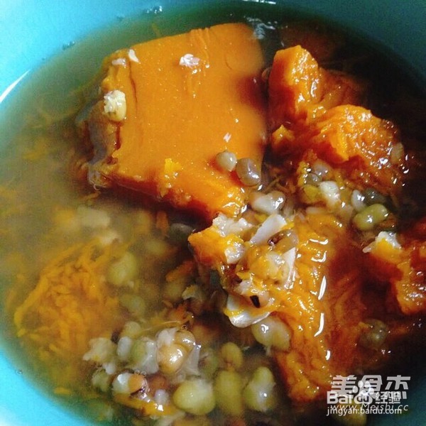 绿豆老南瓜百合汤