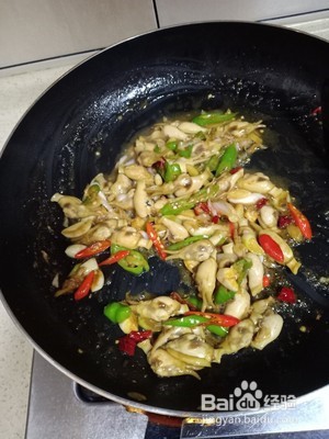 家常辣炒蛏子