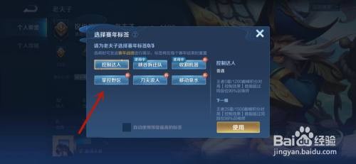 王者荣耀怎么设置赛年标签