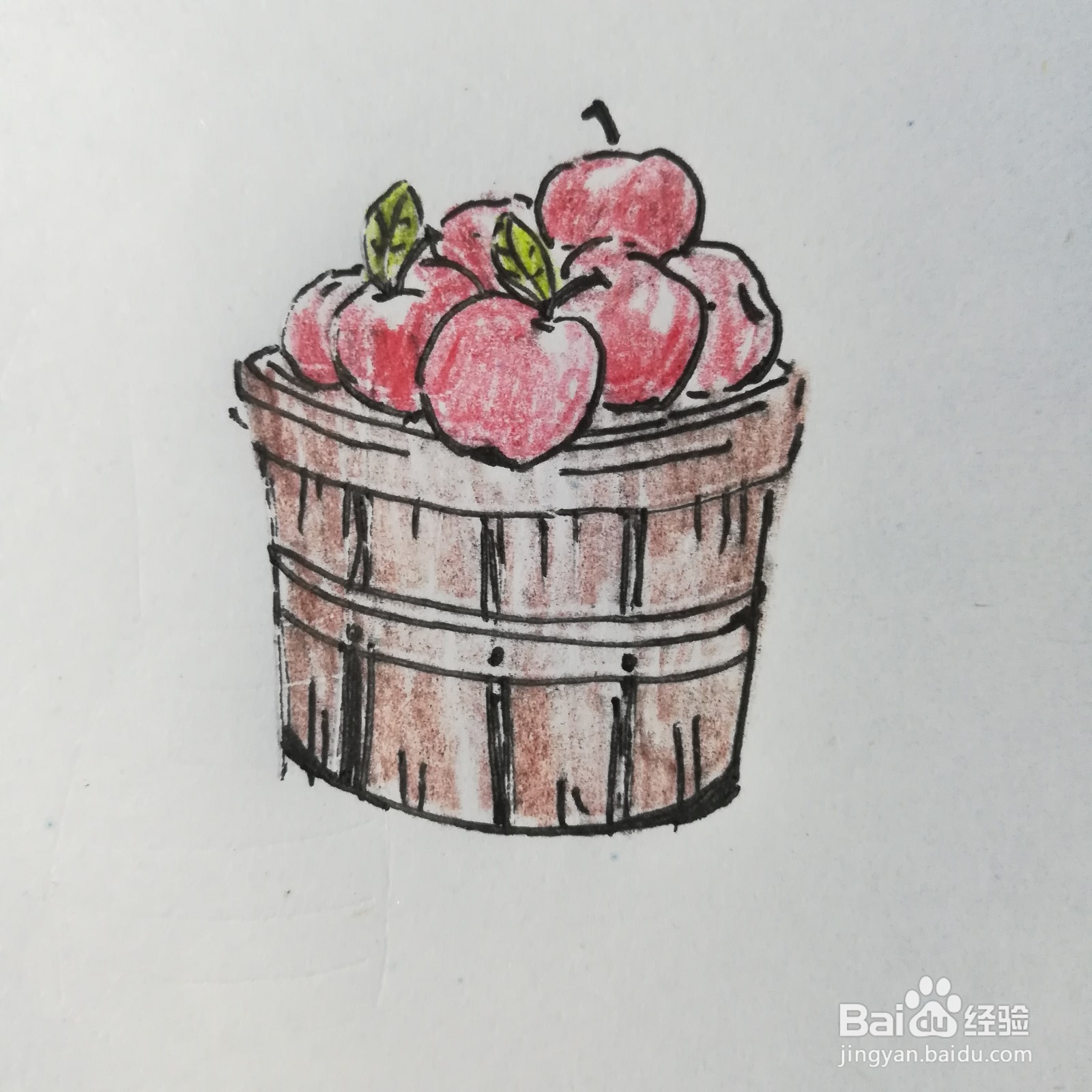 <b>怎么画一筐红苹果简笔画</b>