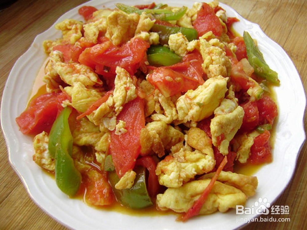 教你怎么做番茄鸡蛋炒青椒