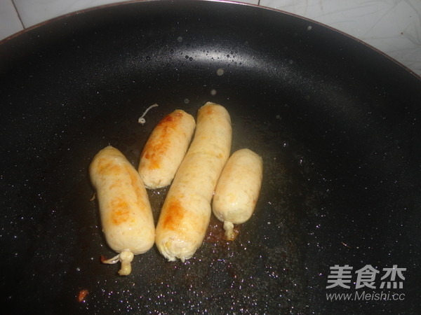 玉米鸡肉肠的做法