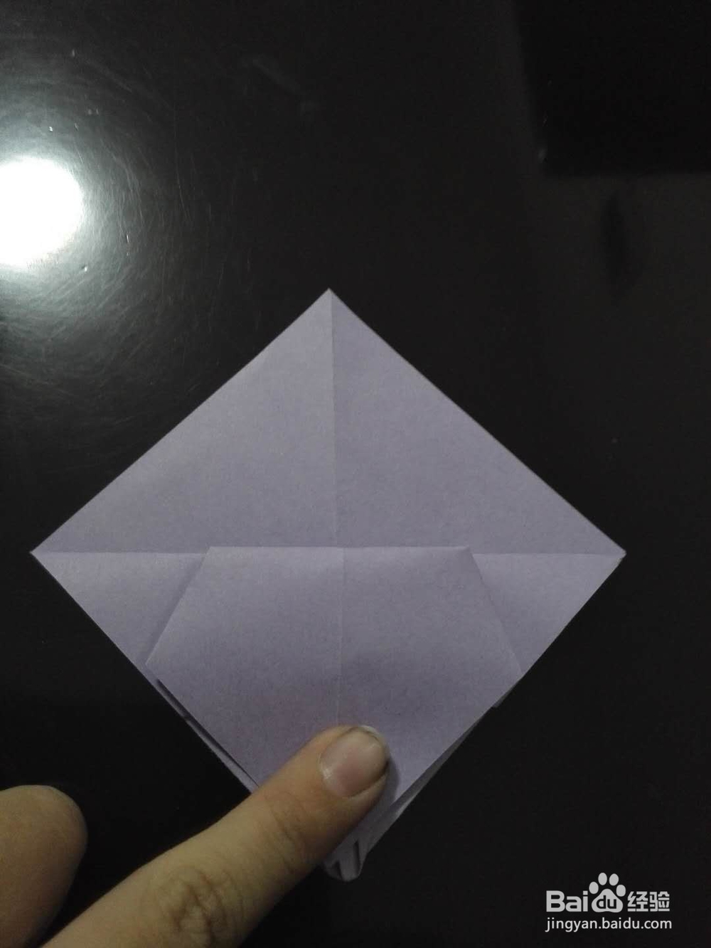 粘贴式四棱锥的折法