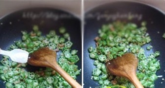 减肥瘦身:虾米炒秋葵