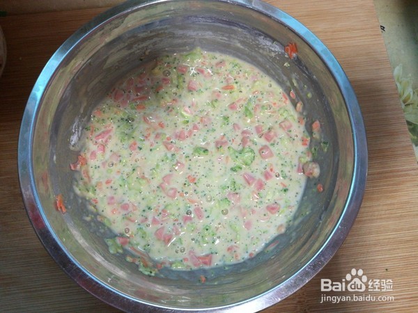 西兰花菜饼的做法步骤