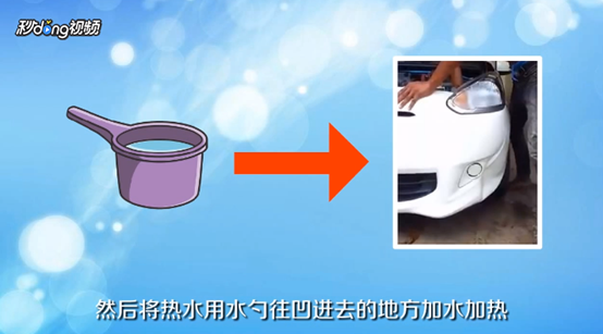 汽车前保险罩撞凹进去了怎么办