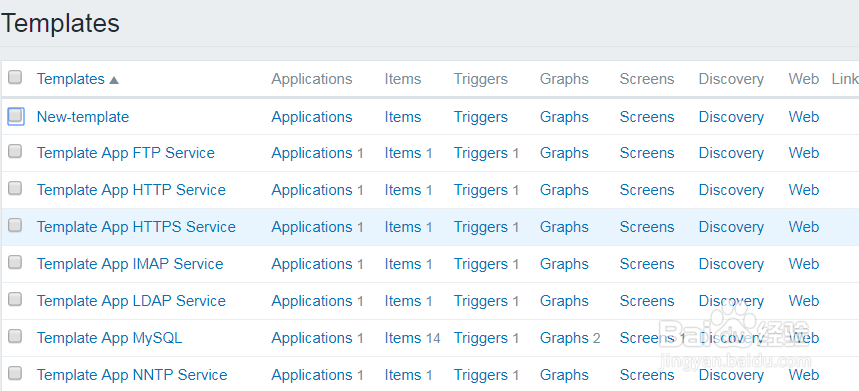 如何在zabbix的web管理中修改模板？