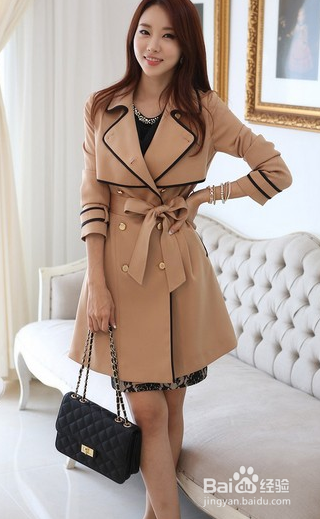 气质风衣远离魁梧印象