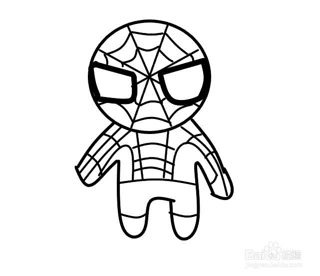 蜘蛛侠手绘怎么画？