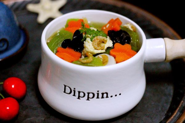 丝瓜海米鸡蛋羹