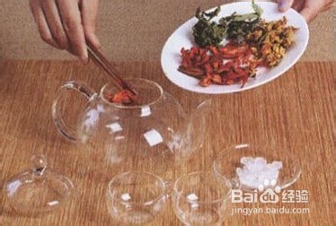 金莲薄荷茶排毒清肠花草茶冲泡步骤