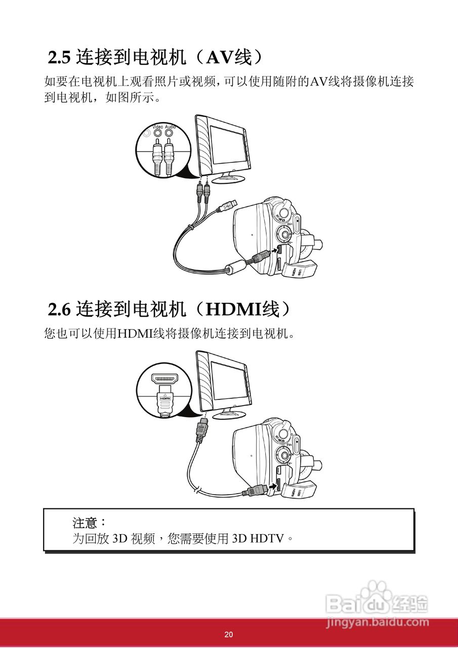 优派VC3D2 3D数码视频相机使用说明书:[3]