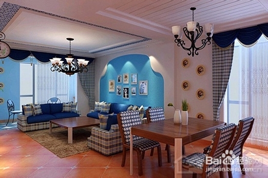 武汉三居室新房装修地中海风格样板间要注意哪些