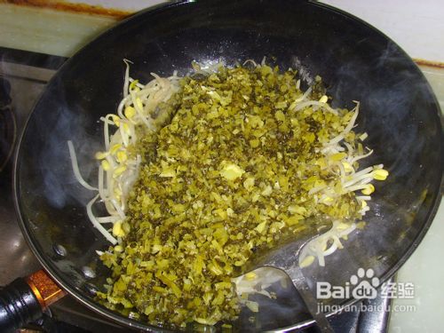 雪菜炒豆芽-----清脆的味道