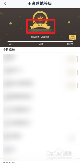 怎么查看王者营地等级