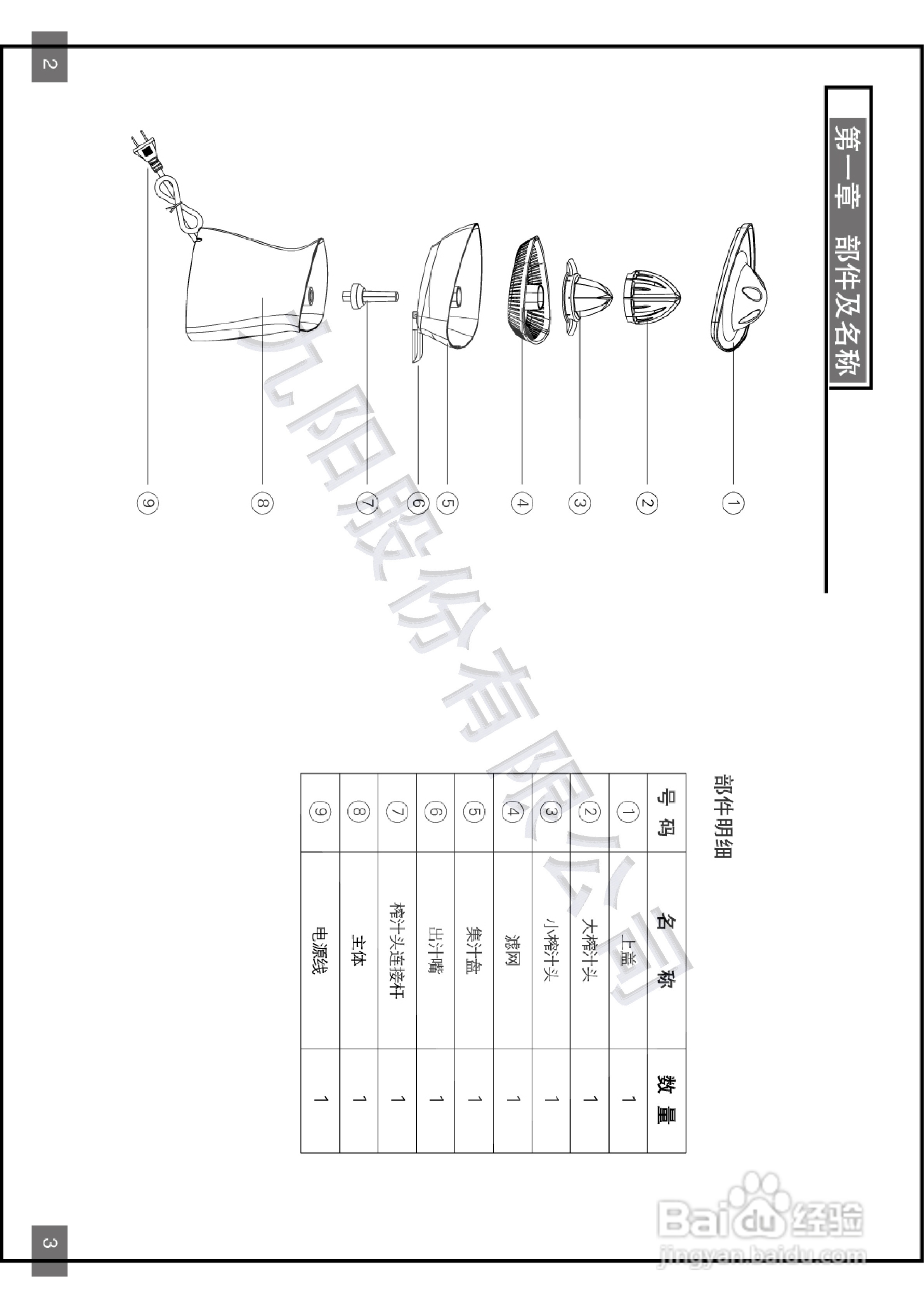 九阳榨汁机JYZ-A570型使用说明书