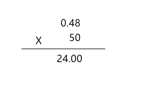 0.48×50坚式计算