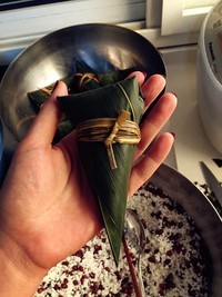 红豆蜜枣小脚粽