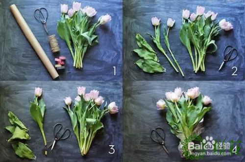 插花包装 几种简单的花束包装方法 百度经验
