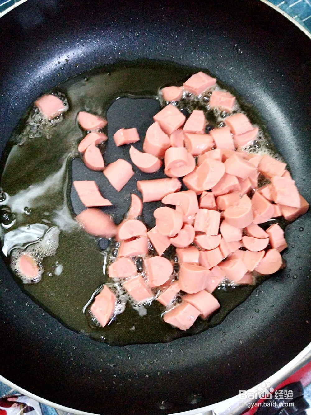 香菜火腿炒冷面