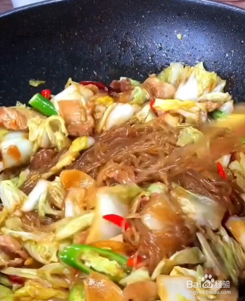 白菜炖粉条简单做法