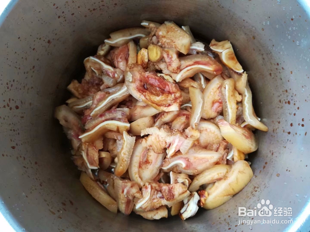 家常菜——高压锅焖猪耳朵
