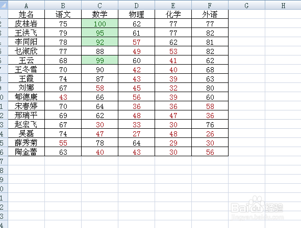 如何给不同条件的单元格添加不同的底纹?