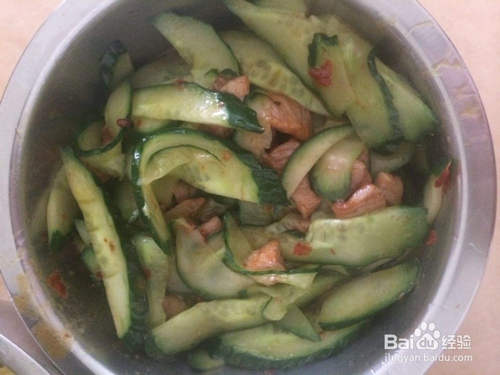 好吃的黄瓜炒肉片-下饭菜