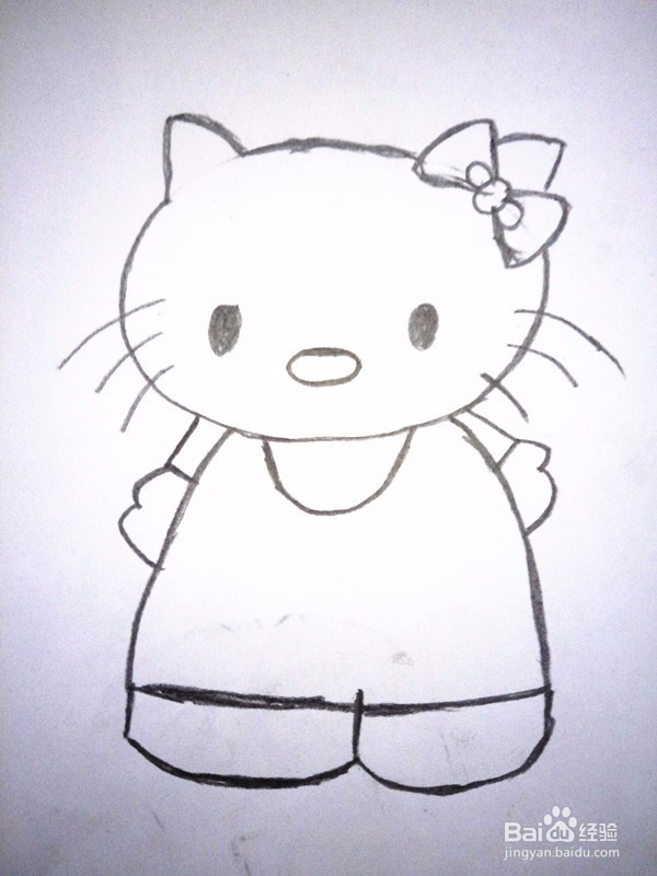简笔画—Kitty猫的画法