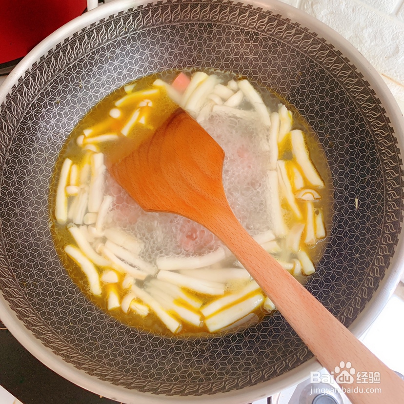 做出入味的豆腐火腿菇
