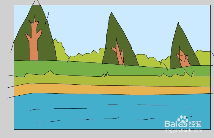 Flash绘制一个田野的场景