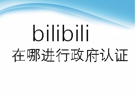 bilibili在哪进行政府认证