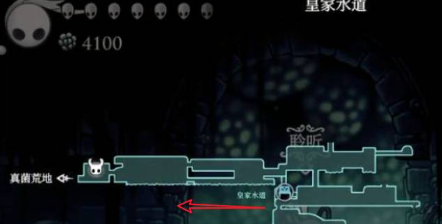 空洞骑士下水道地图商人在哪？